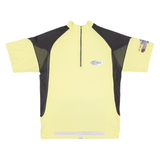 HOTNWILD Cycling Mens Jersey Yellow 1/4 Zip L