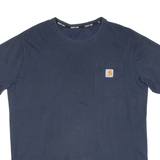 CARHARTT Mens T-Shirt Blue L