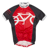 Cycling Mens Jersey Red 1/2 Zip XS