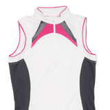 Cycling Womens Jersey Pink Sleeveless 1/2 Zip M
