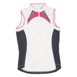 Cycling Womens Jersey Pink Sleeveless 1/2 Zip M