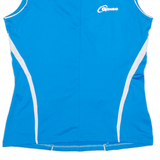 GONSO Cycling Womens Jersey Blue Sleeveless 1/2 Zip UK 12