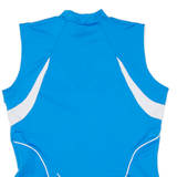 GONSO Cycling Womens Jersey Blue Sleeveless 1/2 Zip UK 12
