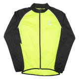 ARSUXED Cycling Mens Jersey Yellow Long Sleeve Full Zip M