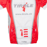 Cycling Mens Jersey Red Full Zip S