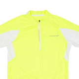 DARE2B Cycling Mens Jersey Yellow 1/2 Zip L