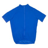 Cycling Mens Jersey Blue 1/2 Zip M