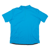 Cycling Mens Jersey Blue 1/4 Zip 2XL