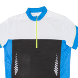 CRANE Cycling Mens Jersey Blue 1/2 Zip XL