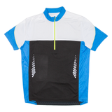 CRANE Cycling Mens Jersey Blue 1/2 Zip XL