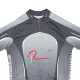 Cycling Mens Jersey Grey 1/2 Zip L