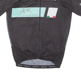 Cycling Mens Jersey Black Full Zip L