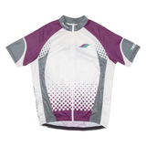 Cycling Womens Jersey Purple Full Zip L
