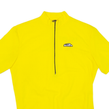 Cycling Mens Jersey Yellow 1/2 Zip L