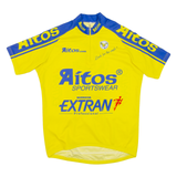 Cycling Mens Jersey Yellow 1/4 Zip L