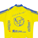 Cycling Mens Jersey Yellow 1/4 Zip L