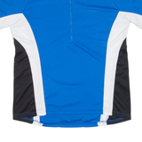 STOKE Cycling Mens Jersey Blue 1/2 Zip L