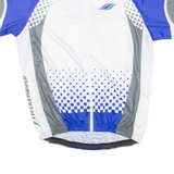 Cycling Mens Jersey Blue Full Zip L