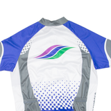 Cycling Mens Jersey Blue Full Zip L