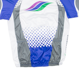 Cycling Mens Jersey Blue Full Zip L