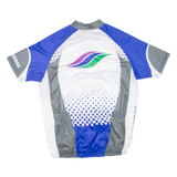 Cycling Mens Jersey Blue Full Zip L