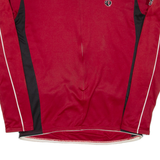 Cycling Mens Jersey Red Long Sleeve 1/2 Zip XL