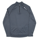 GONSO Cycling Mens Jersey Grey Long Sleeve 1/4 Zip L