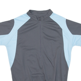 Cycling Mens Jersey Grey 1/2 Zip L
