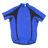 Cycling Mens Jersey Blue 1/2 Zip S