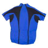 Cycling Mens Jersey Blue 1/2 Zip S