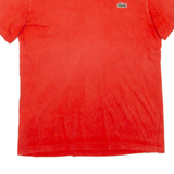 LACOSTE Mens T-Shirt Orange XS