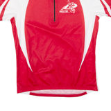Cycling Mens Jersey Red 1/2 Zip M
