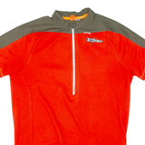 Cycling Mens Jersey Orange 1/2 Zip L