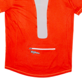 Cycling Mens Jersey Orange 1/2 Zip L