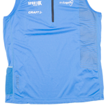 CRAFT Mens Jersey Blue Sleeveless 1/2 Zip M