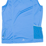 CRAFT Mens Jersey Blue Sleeveless 1/2 Zip M