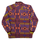 CHILLYTIME Womens Jacket Maroon 90s Crazy Pattern S