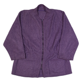 Womens Fleece Jacket Purple L