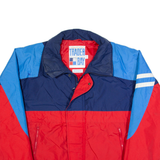 TRADER BAY Mens Jacket Red 90s Colourblock L