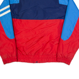 TRADER BAY Mens Jacket Red 90s Colourblock L