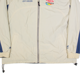 CHASE AUTHENTICS Jeff Gordon Fleece Lined Mens Coach Jacket Cream USA L