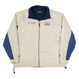 CHASE AUTHENTICS Jeff Gordon Fleece Lined Mens Coach Jacket Cream USA L