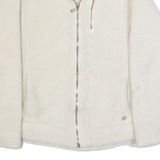 CALVIN KLEIN Womens Fleece Jacket Cream M