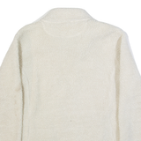 CALVIN KLEIN Womens Fleece Jacket Cream M
