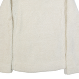 CALVIN KLEIN Womens Fleece Jacket Cream M