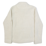 CALVIN KLEIN Womens Fleece Jacket Cream M