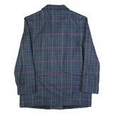 BOUTIQUE URSULA Womens Blazer Jacket Blue Wool 90s Check S