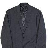 DKNY Slim Fit Mens Blazer Jacket Grey Wool M