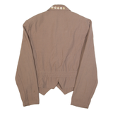 Womens Blazer Jacket Brown 90s S