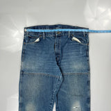 Dickies Double Knee Jeans - 38W 31L Blue Cotton